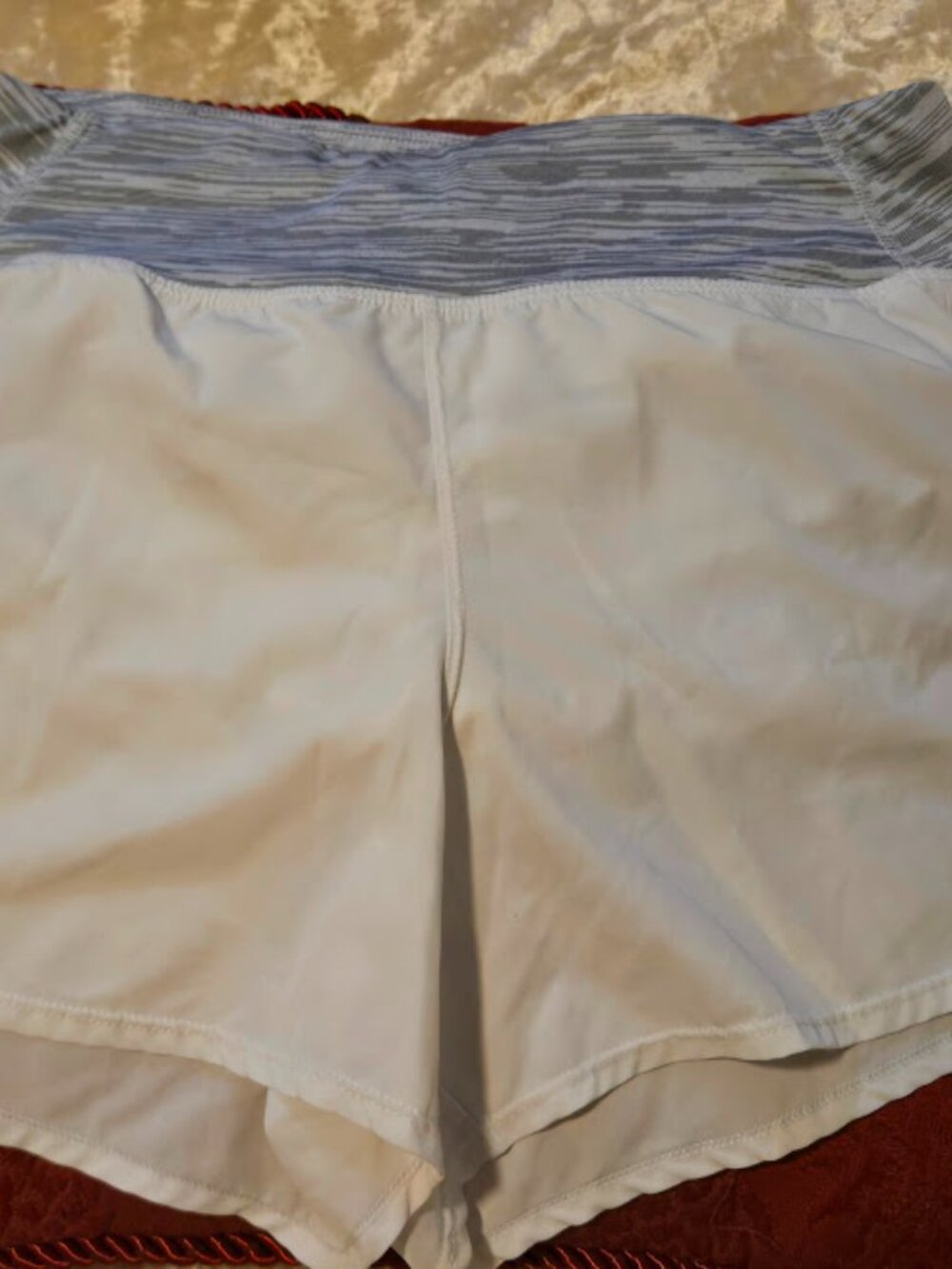 ZELOS White Athletic Shorts Women’s Medium Running Workout Tennis Gym